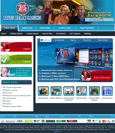 Play now at Piggs Peak Casino